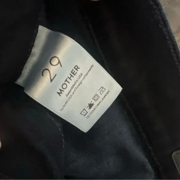 MOTHER Dark Blue Flare Jeans The Slant Drama 29 - Picture 6 of 11